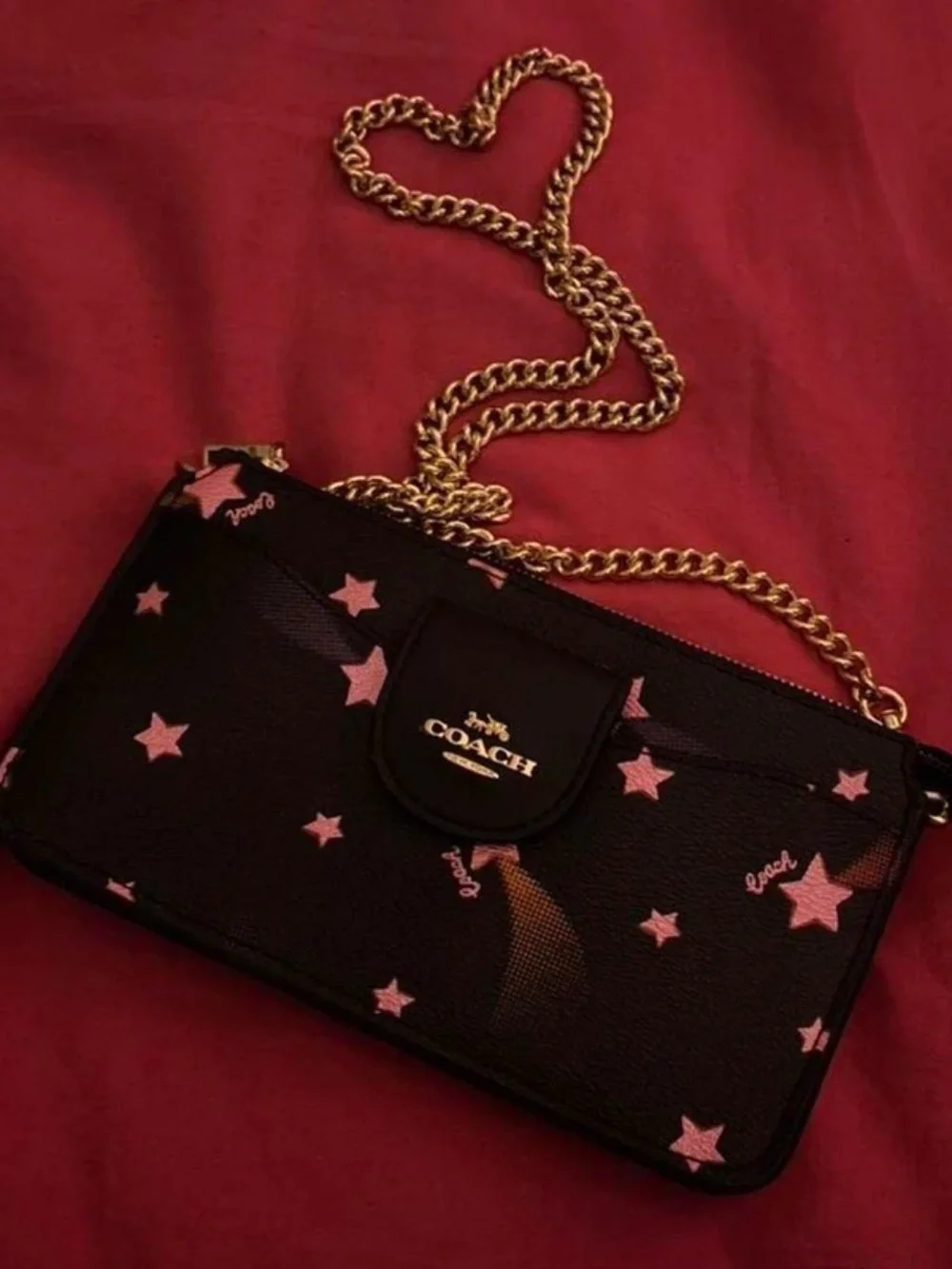 COACH Poppy crossbody bag disco star print